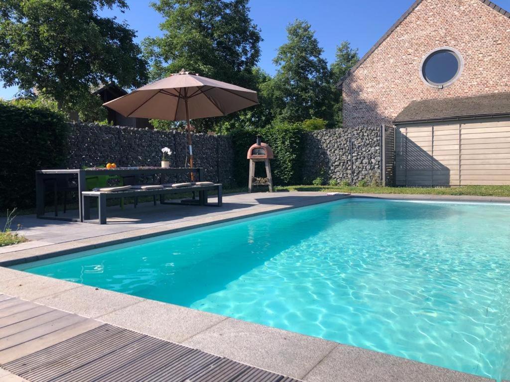 Landelijke Villa Met Zwembad En Gezellige Openhaard Zemst Eksteriør bilde